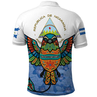 Nicaragua Polo Shirt Guardabarranco Bird With Sacuanjoche