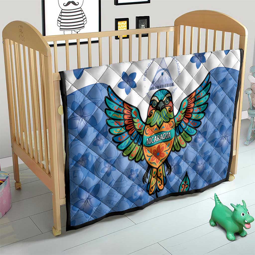 Nicaragua Quilt Guardabarranco Bird With Sacuanjoche