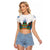 Nicaragua Raglan Cropped T Shirt Guardabarranco Bird With Sacuanjoche