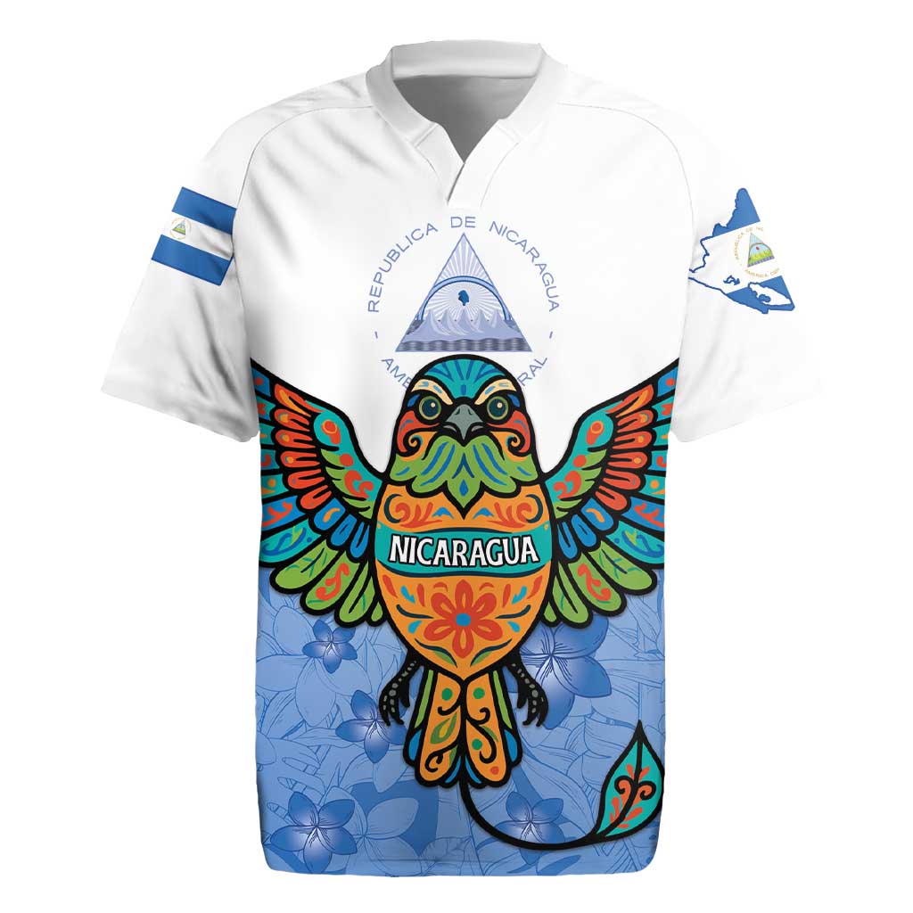 Nicaragua Rugby Jersey Guardabarranco Bird With Sacuanjoche