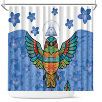Nicaragua Shower Curtain Guardabarranco Bird With Sacuanjoche