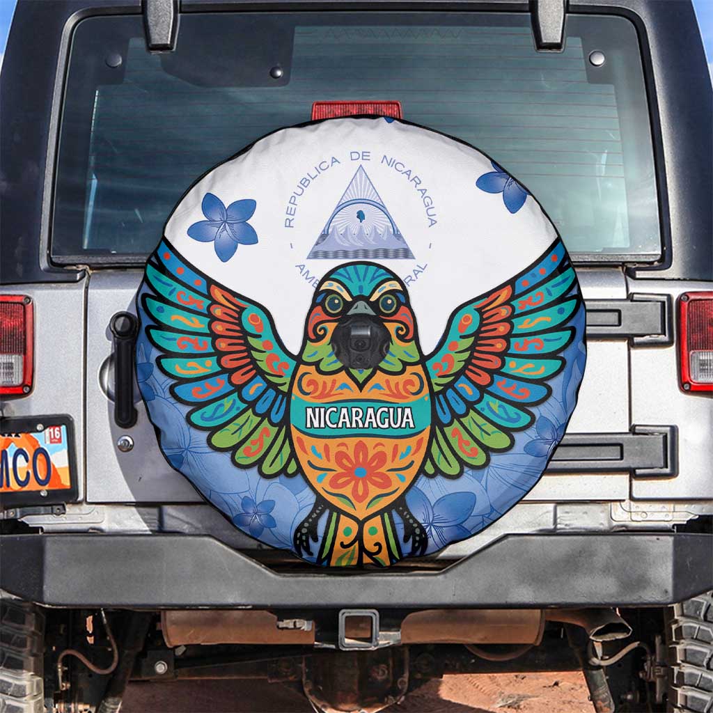 Nicaragua Spare Tire Cover Guardabarranco Bird With Sacuanjoche