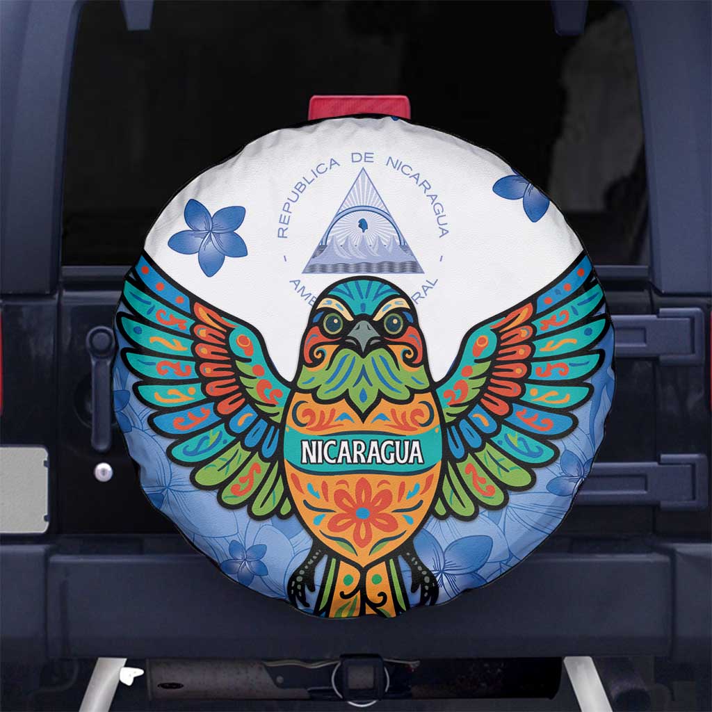 Nicaragua Spare Tire Cover Guardabarranco Bird With Sacuanjoche