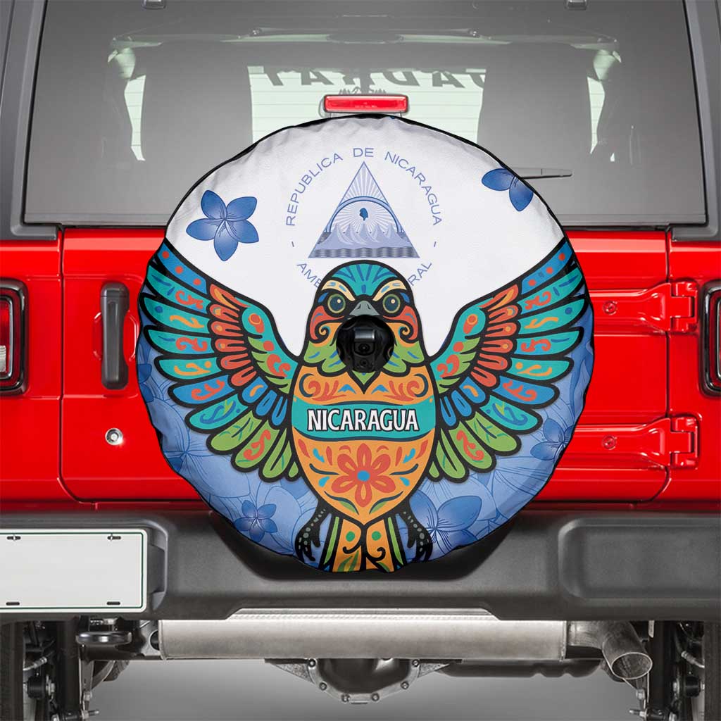 Nicaragua Spare Tire Cover Guardabarranco Bird With Sacuanjoche