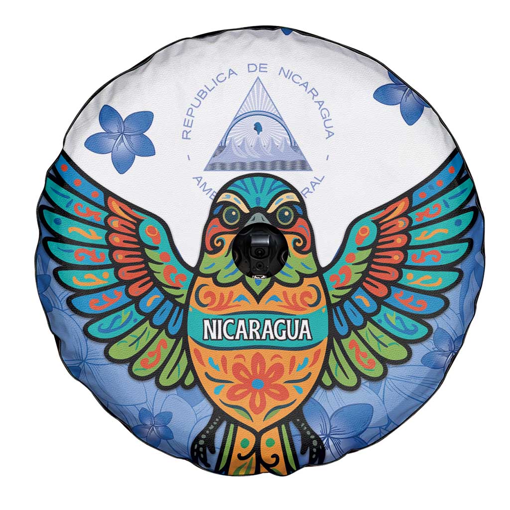 Nicaragua Spare Tire Cover Guardabarranco Bird With Sacuanjoche