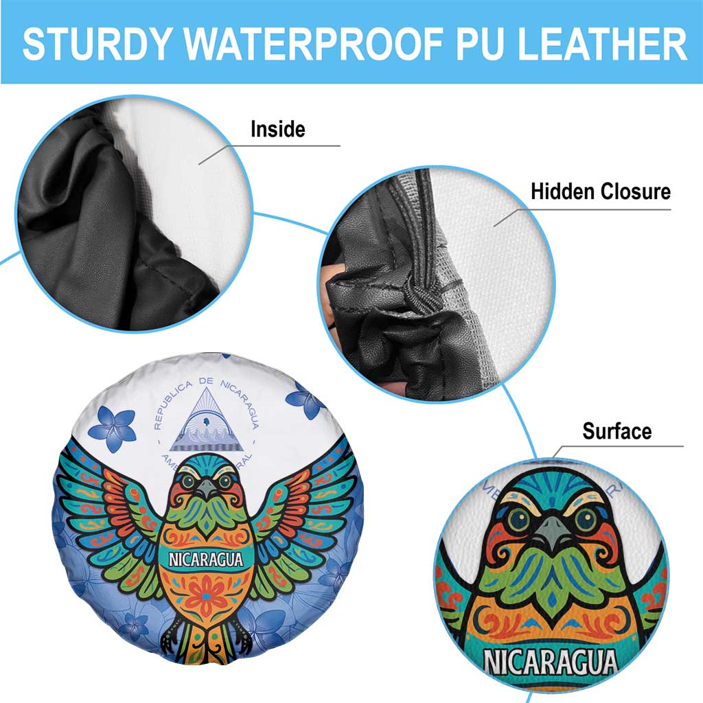 Nicaragua Spare Tire Cover Guardabarranco Bird With Sacuanjoche