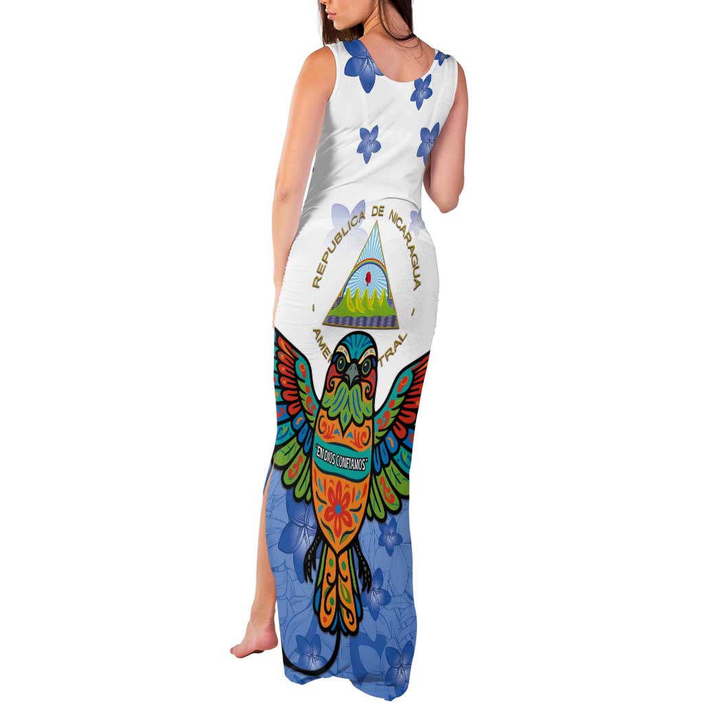 Nicaragua Tank Maxi Dress Guardabarranco Bird With Sacuanjoche