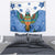 Nicaragua Tapestry Guardabarranco Bird With Sacuanjoche