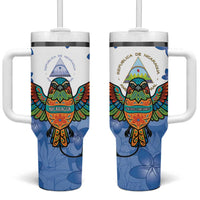 Nicaragua Tumbler With Handle Guardabarranco Bird With Sacuanjoche