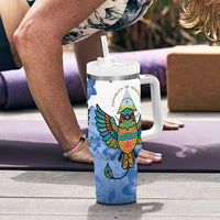 Nicaragua Tumbler With Handle Guardabarranco Bird With Sacuanjoche