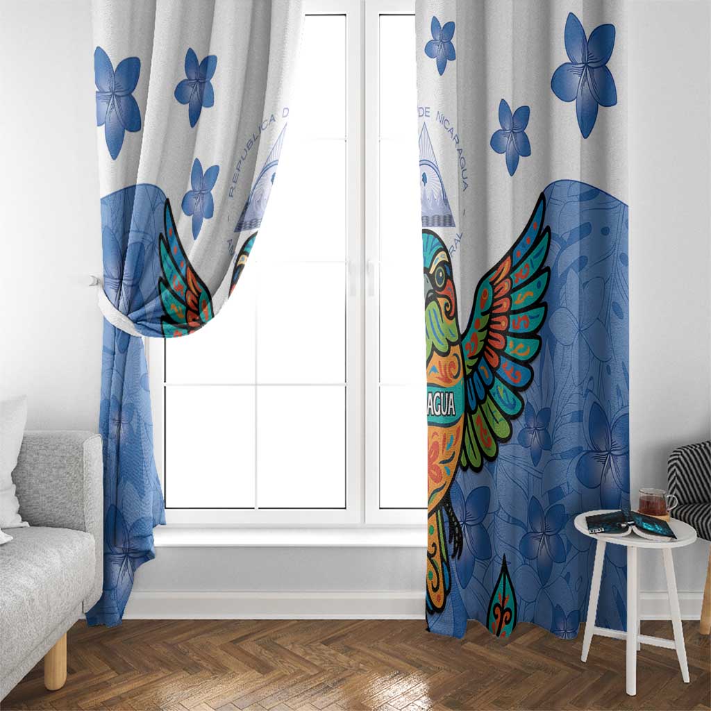 Nicaragua Window Curtain Guardabarranco Bird With Sacuanjoche