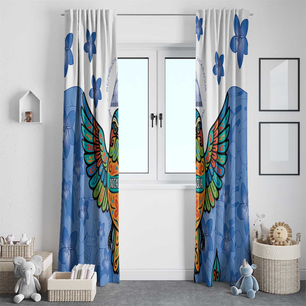 Nicaragua Window Curtain Guardabarranco Bird With Sacuanjoche