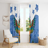 Nicaragua Window Curtain Guardabarranco Bird With Sacuanjoche