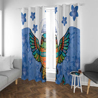 Nicaragua Window Curtain Guardabarranco Bird With Sacuanjoche