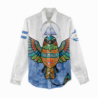 Nicaragua Women Casual Shirt Guardabarranco Bird With Sacuanjoche
