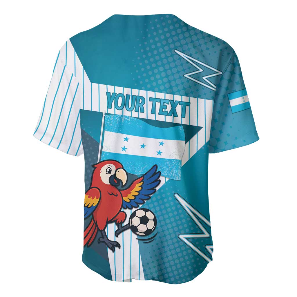 Personalized Honduras Football Baseball Jersey Scarlet Macaw Mascot