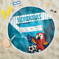 Honduras Football Beach Blanket Scarlet Macaw Mascot