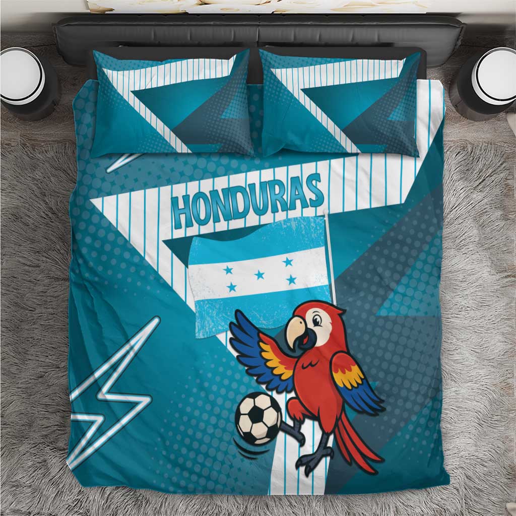 Honduras Football Bedding Set Scarlet Macaw Mascot