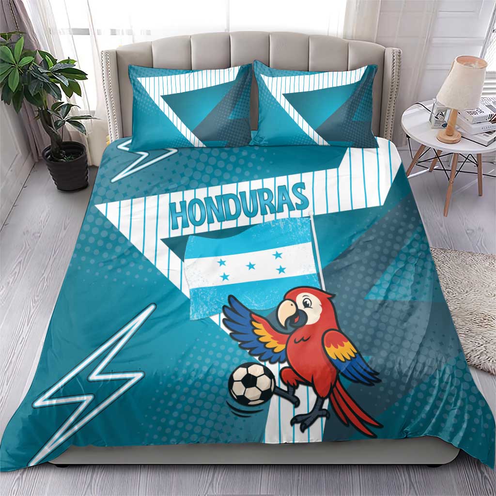 Honduras Football Bedding Set Scarlet Macaw Mascot