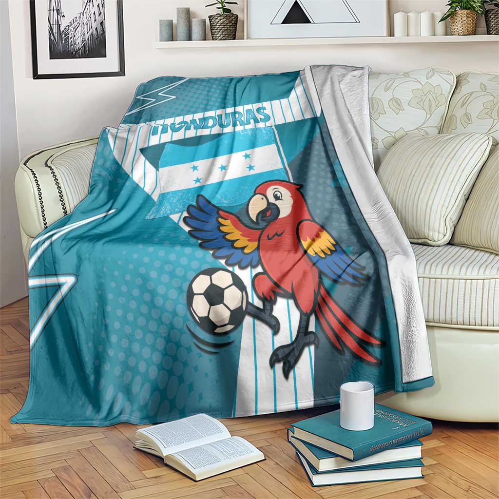 Honduras Football Blanket Scarlet Macaw Mascot