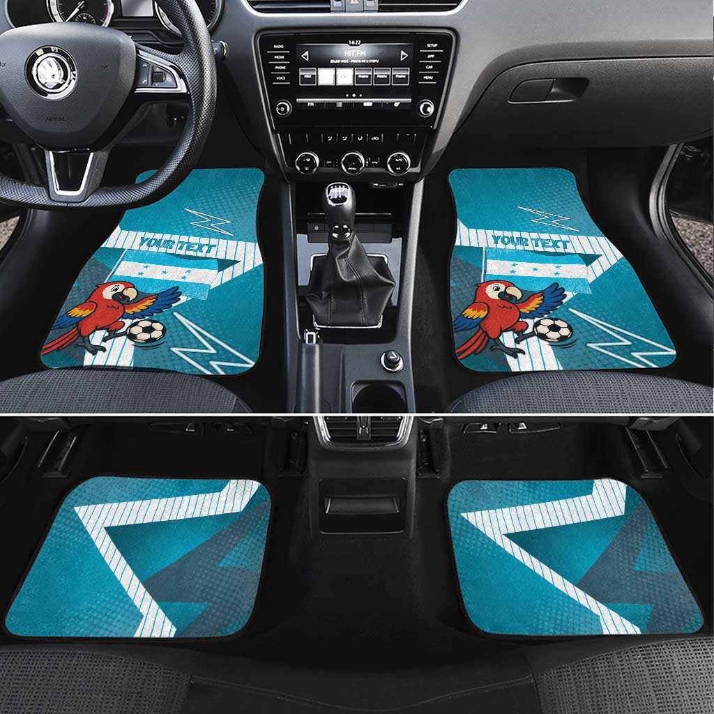 Honduras Football Car Mats Scarlet Macaw Mascot
