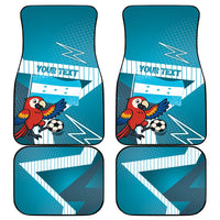 Honduras Football Car Mats Scarlet Macaw Mascot