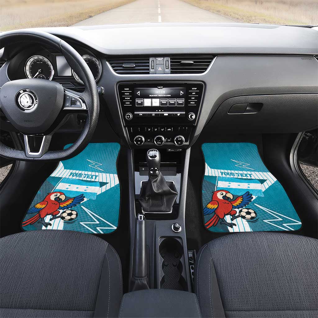 Honduras Football Car Mats Scarlet Macaw Mascot