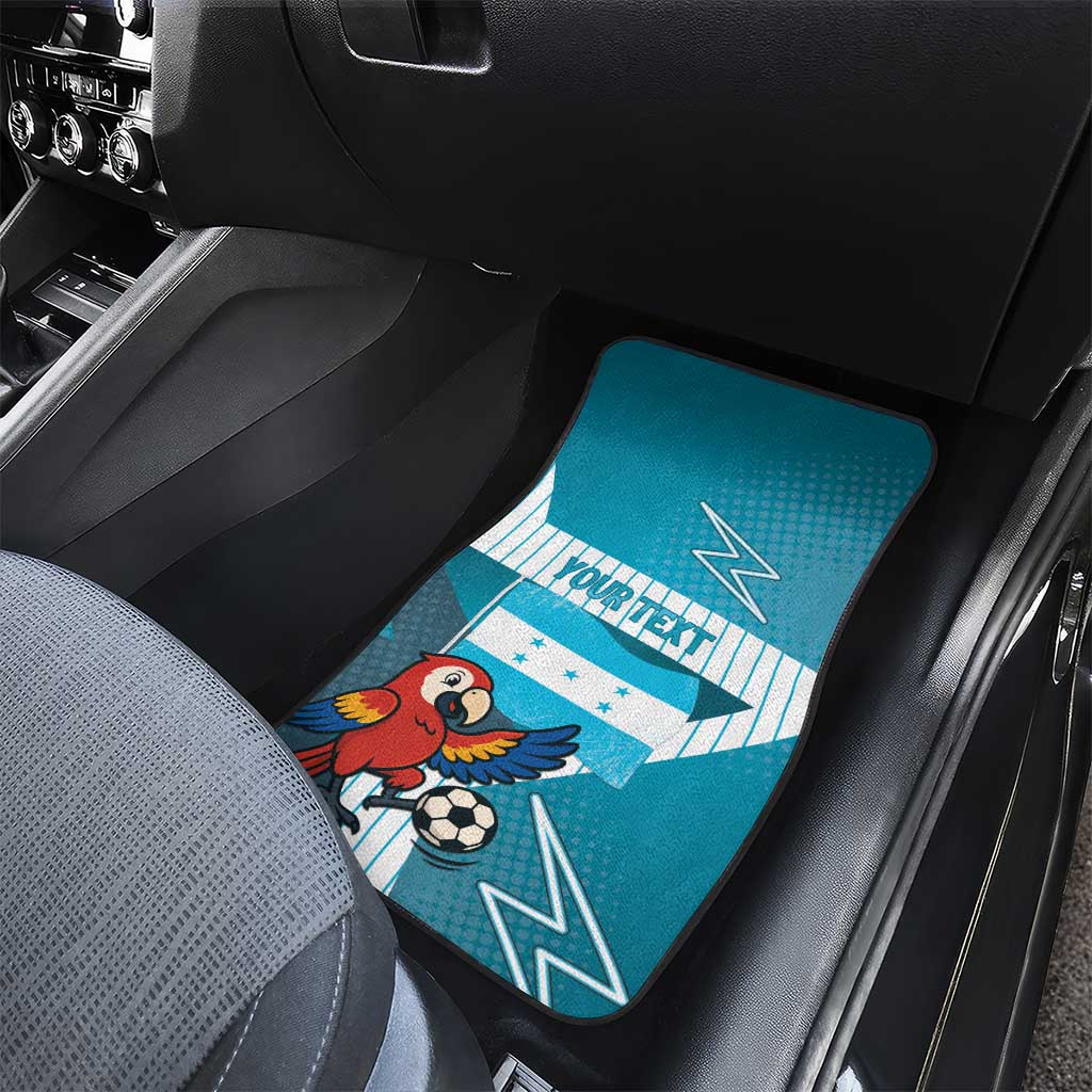Honduras Football Car Mats Scarlet Macaw Mascot