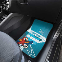 Honduras Football Car Mats Scarlet Macaw Mascot