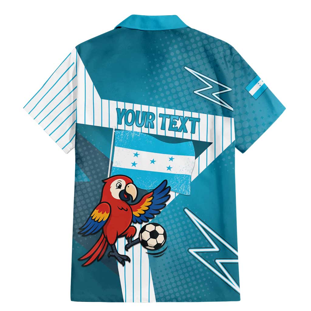 Personalized Honduras Football Family Matching Mermaid Dress and Hawaiian Shirt Scarlet Macaw Mascot