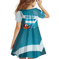 Personalized Honduras Football Family Matching Summer Maxi Dress and Hawaiian Shirt Scarlet Macaw Mascot