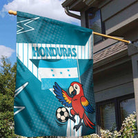 Honduras Football Garden Flag Scarlet Macaw Mascot