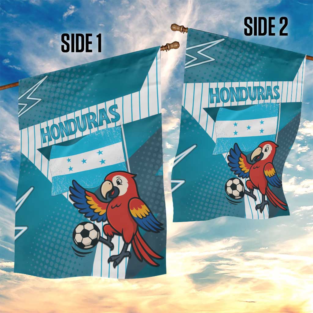 Honduras Football Garden Flag Scarlet Macaw Mascot