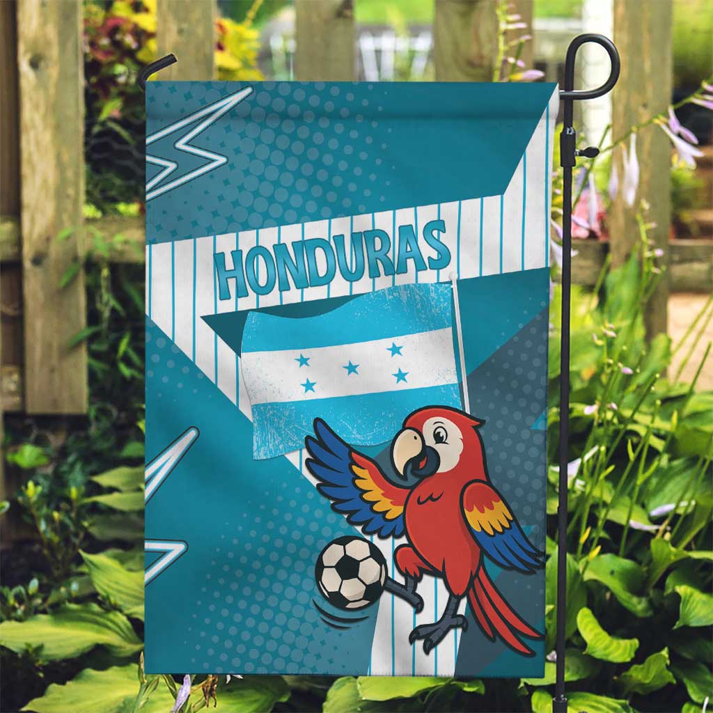 Honduras Football Garden Flag Scarlet Macaw Mascot