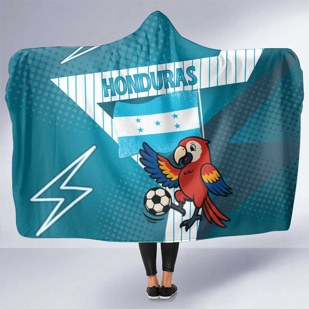Honduras Football Hooded Blanket Scarlet Macaw Mascot