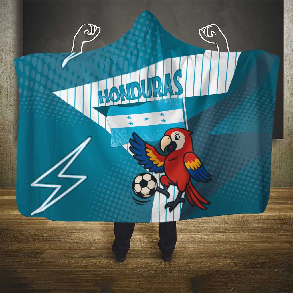Honduras Football Hooded Blanket Scarlet Macaw Mascot
