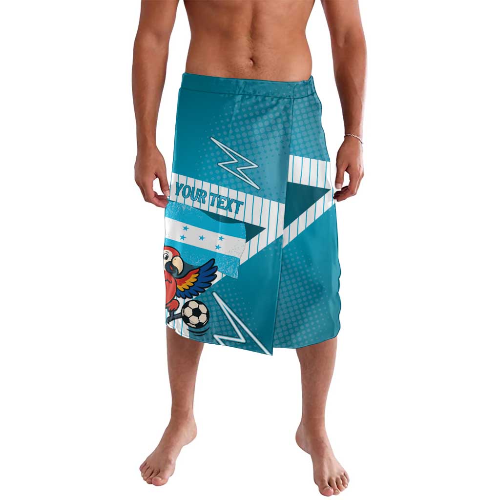 Personalized Honduras Football Lavalava Scarlet Macaw Mascot