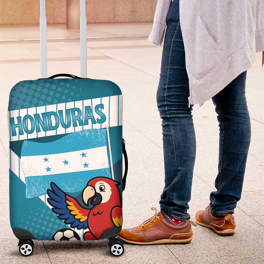 Honduras Football Luggage Cover Scarlet Macaw Mascot