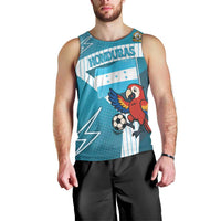 Personalized Honduras Football Men Tank Top Scarlet Macaw Mascot