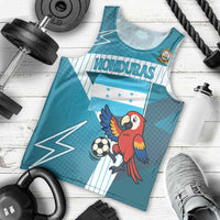 Personalized Honduras Football Men Tank Top Scarlet Macaw Mascot