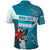 Personalized Honduras Football Polo Shirt Scarlet Macaw Mascot