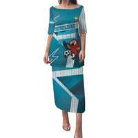 Personalized Honduras Football Puletasi Scarlet Macaw Mascot