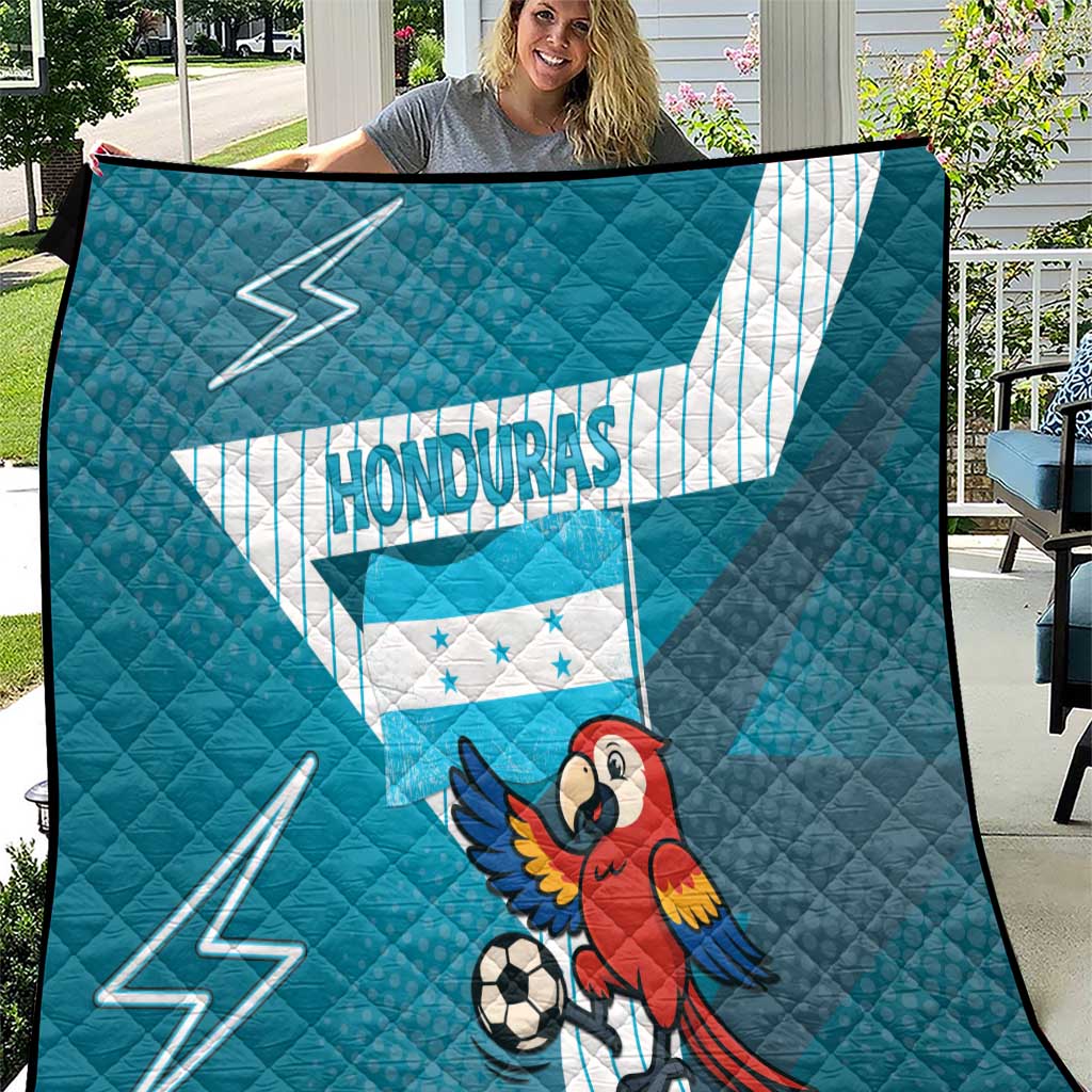 Honduras Football Quilt Scarlet Macaw Mascot