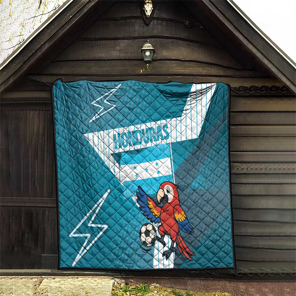 Honduras Football Quilt Scarlet Macaw Mascot