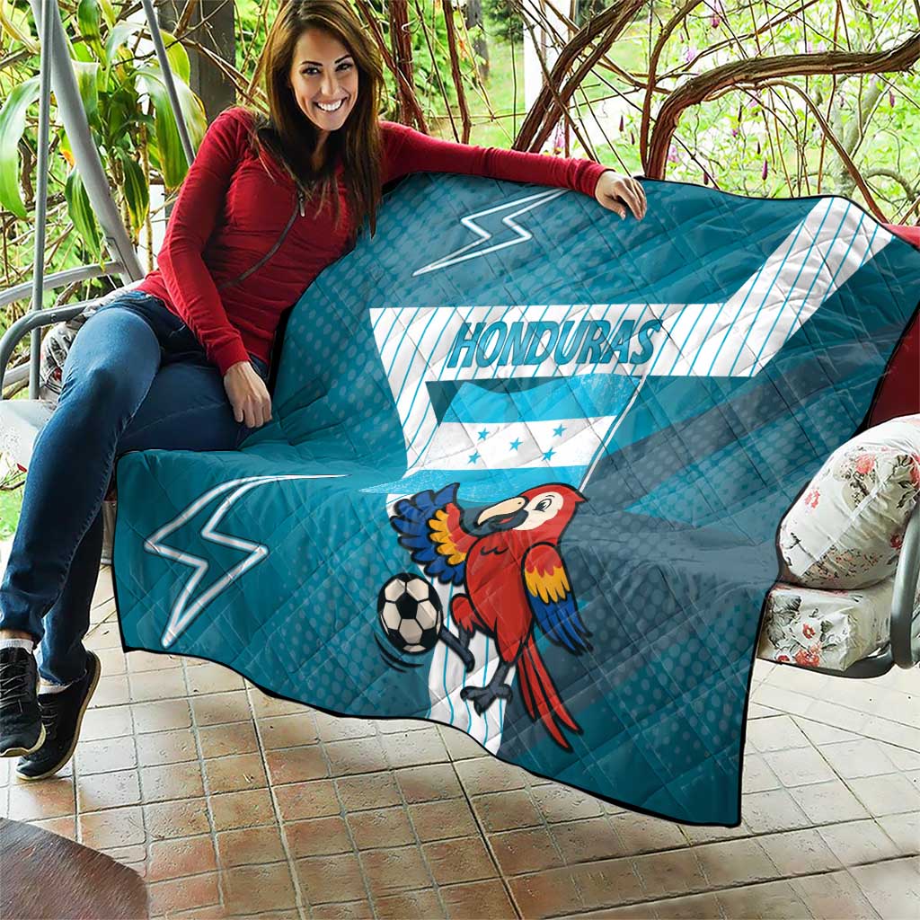 Honduras Football Quilt Scarlet Macaw Mascot