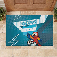 Honduras Football Rubber Doormat Scarlet Macaw Mascot