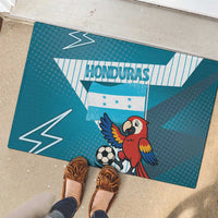 Honduras Football Rubber Doormat Scarlet Macaw Mascot