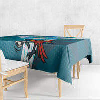 Honduras Football Tablecloth Scarlet Macaw Mascot