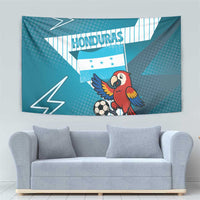 Honduras Football Tapestry Scarlet Macaw Mascot