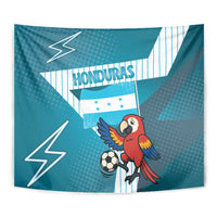 Honduras Football Tapestry Scarlet Macaw Mascot
